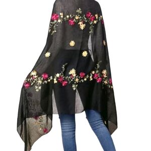 Elegant Flower Long Shawl